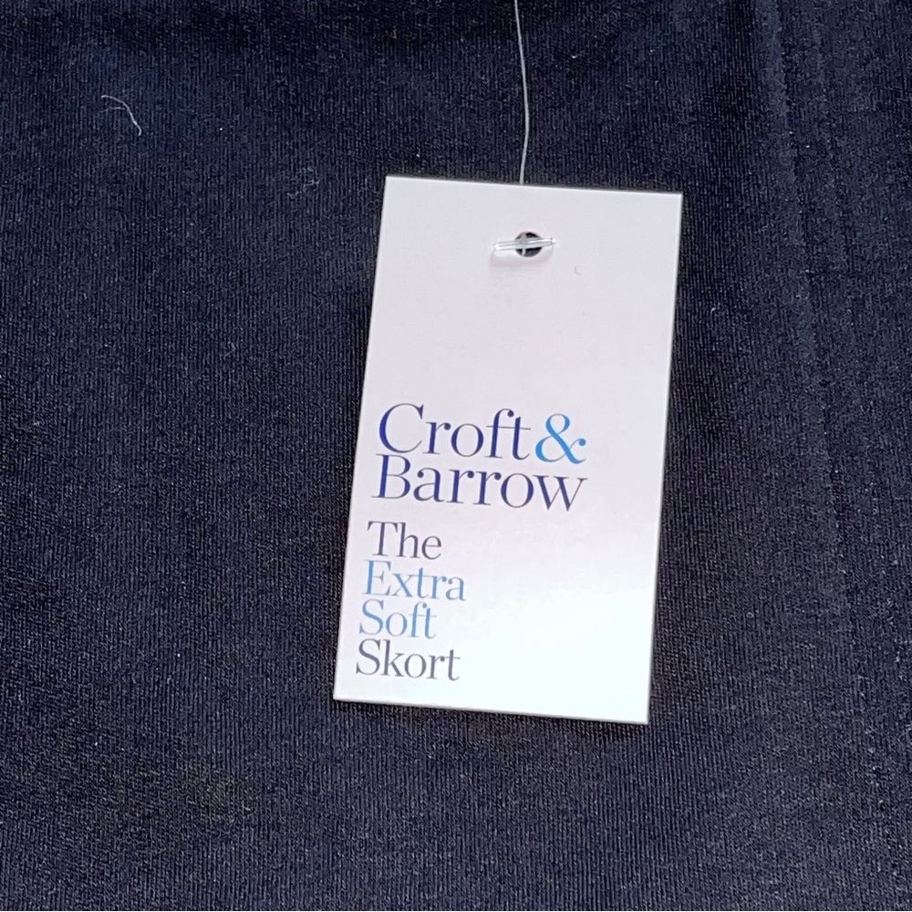 Croft & Barrow Black Midrise Large Easy Pull On Skort New with Tags - Picture 5 of 12